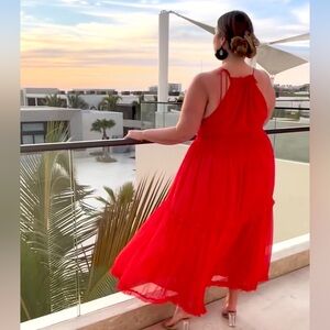 Banana Republic Red Summer Dress